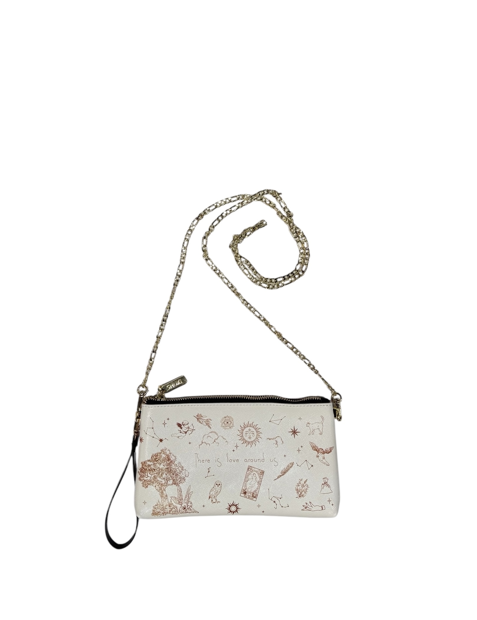 SHUKI spiritual leather single zip bag