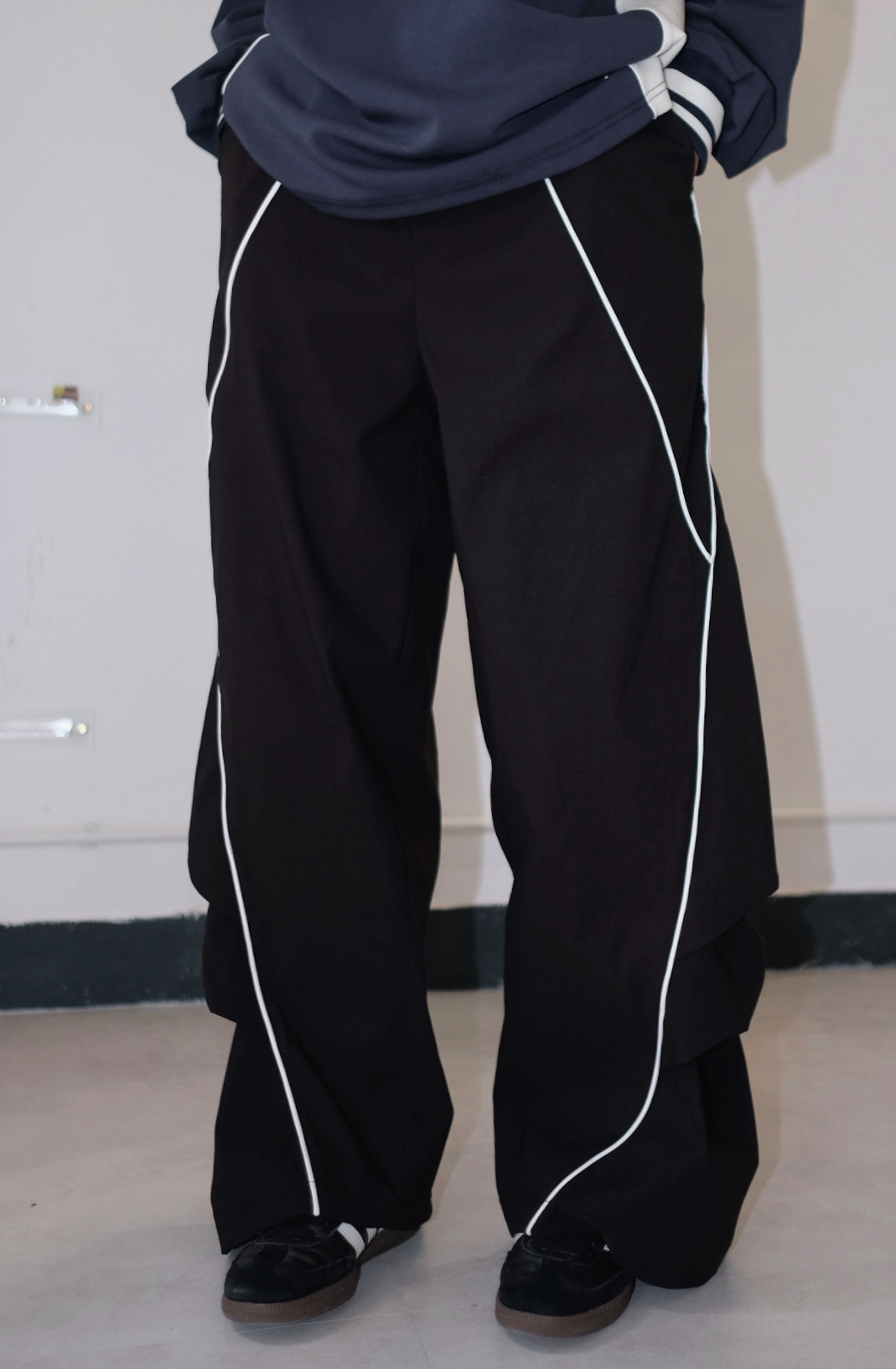 LPT0011 不規則白線闊褲