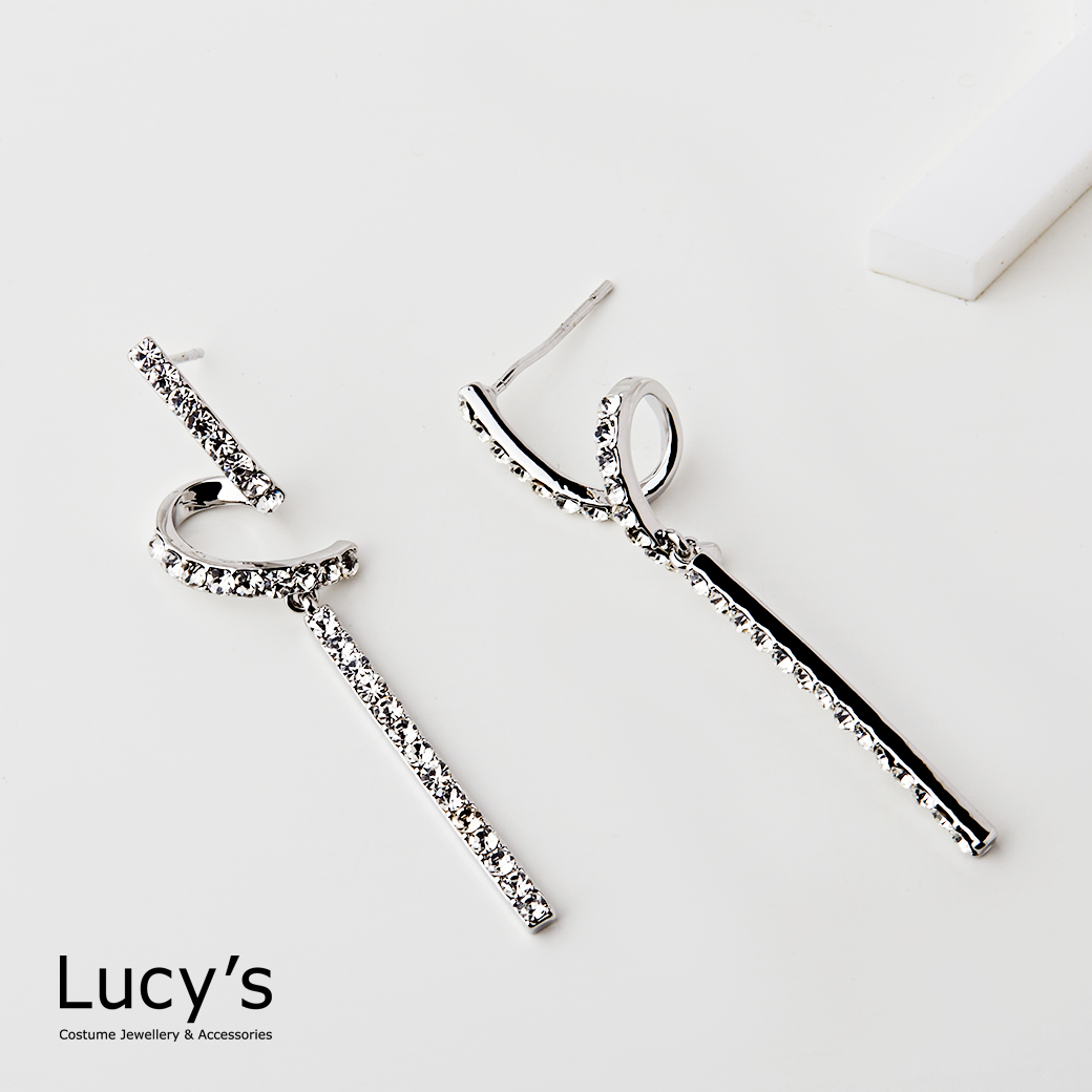 輕奢曲線 耳環 (三色) (122191/122192/122193)