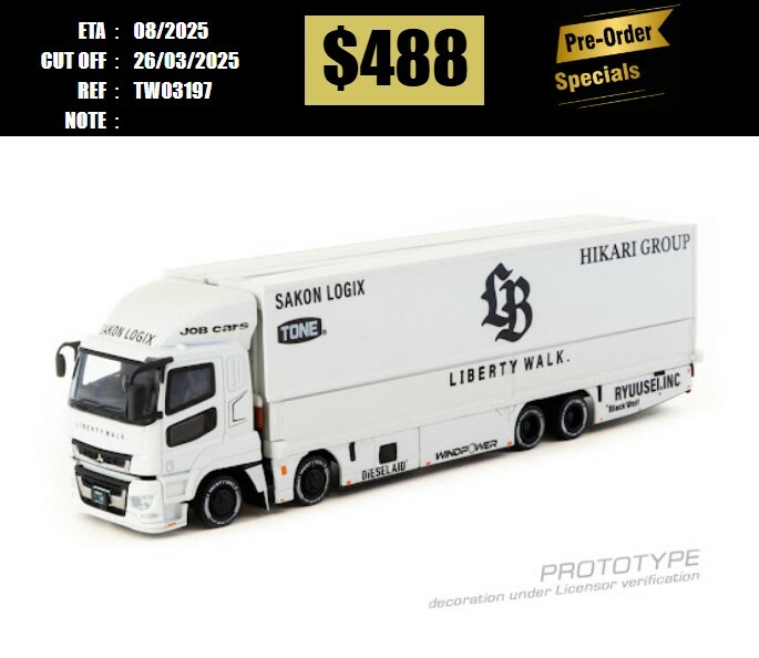 PO-$488 * TARMAC * 1:64 Mitsubishi Fuso Super Great LB-TRUCKS [OD19/03]