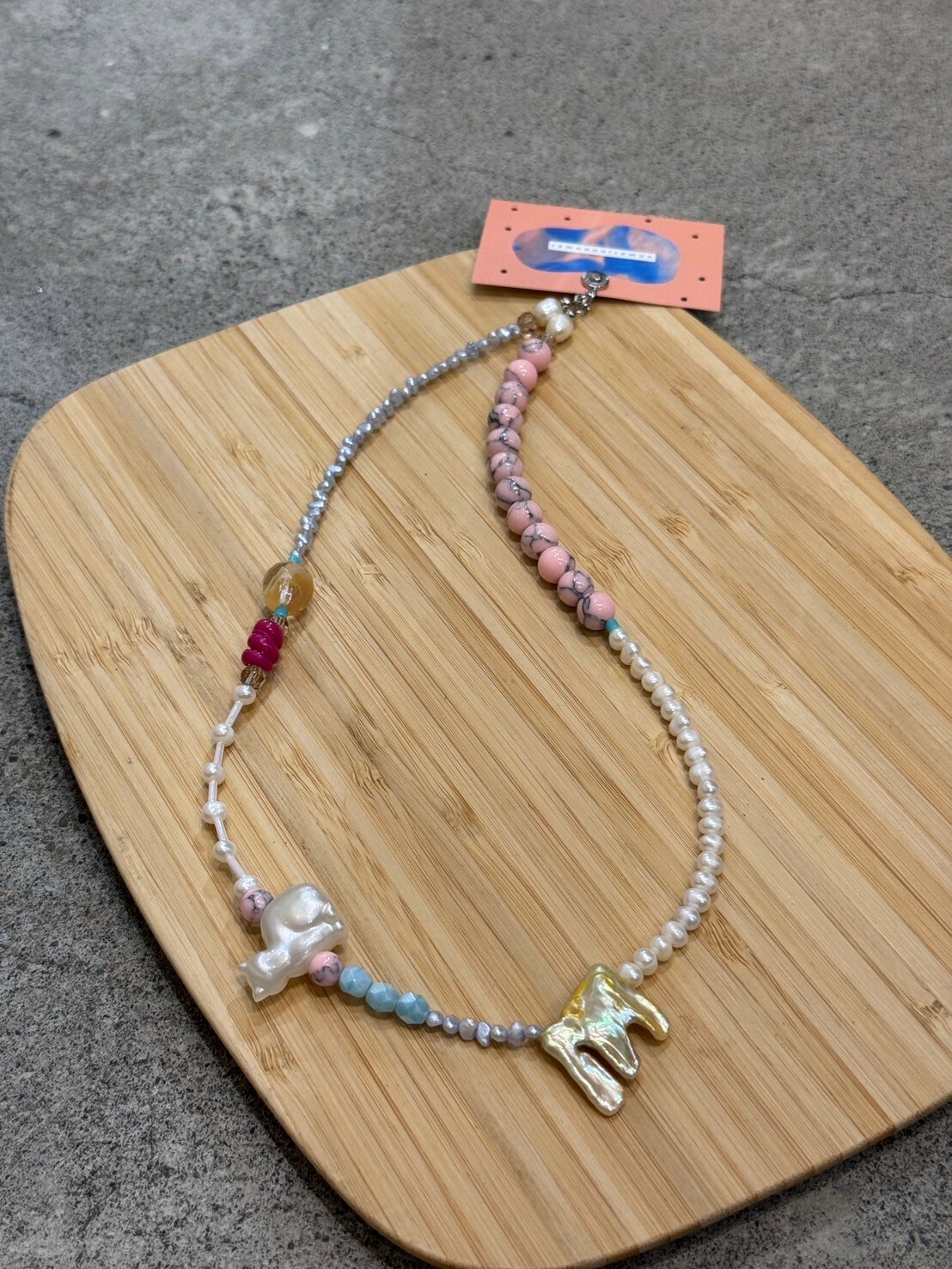 [remonnoiremon] 淡水珍珠串珠項鍊 | remon70