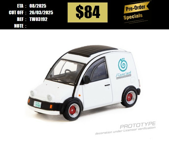 PO-$84 * TARMAC * 1:64 Nissan S-Cargo White [OD19/03]