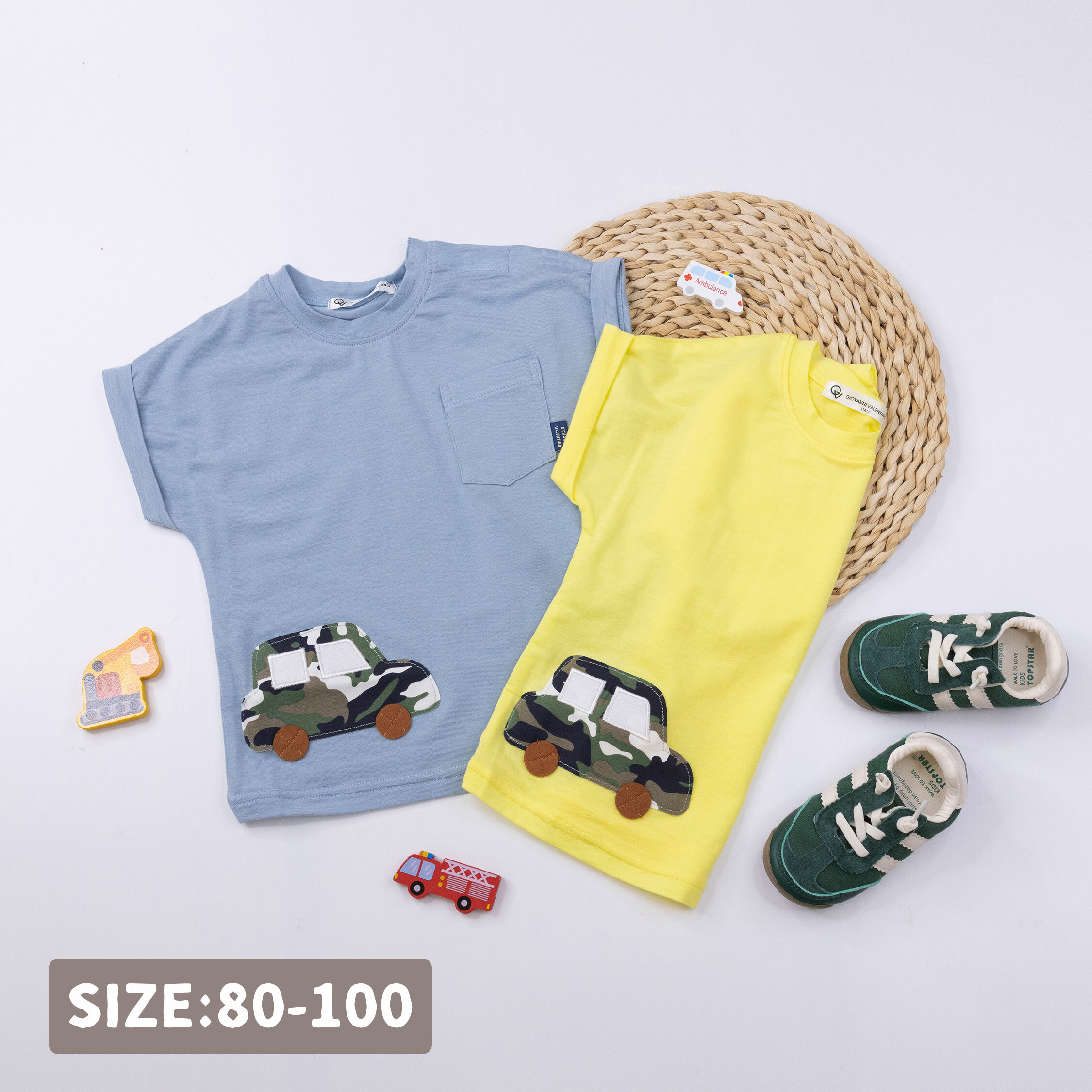 范侖鐵諾【32038】迷彩汽車反褶袖天絲上衣＊二色