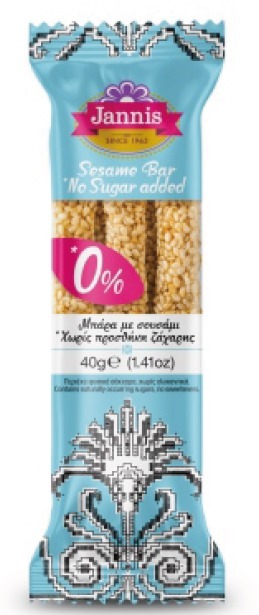 N1: 希臘全素無麩質無添加糖低鹽高纖蛋白質源芝麻棒 (40g)