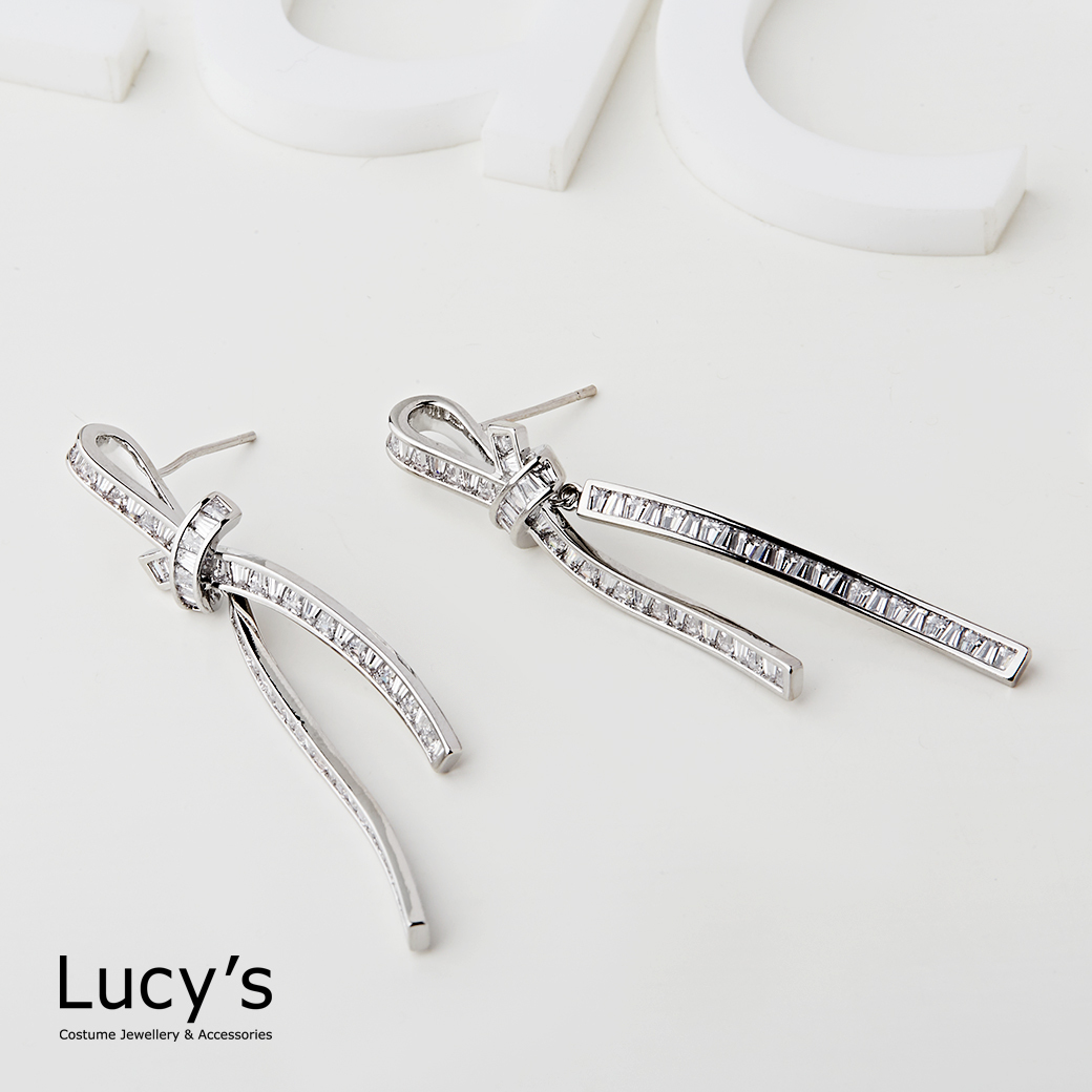 流光緞影 耳環 (二色) (122074/122075)