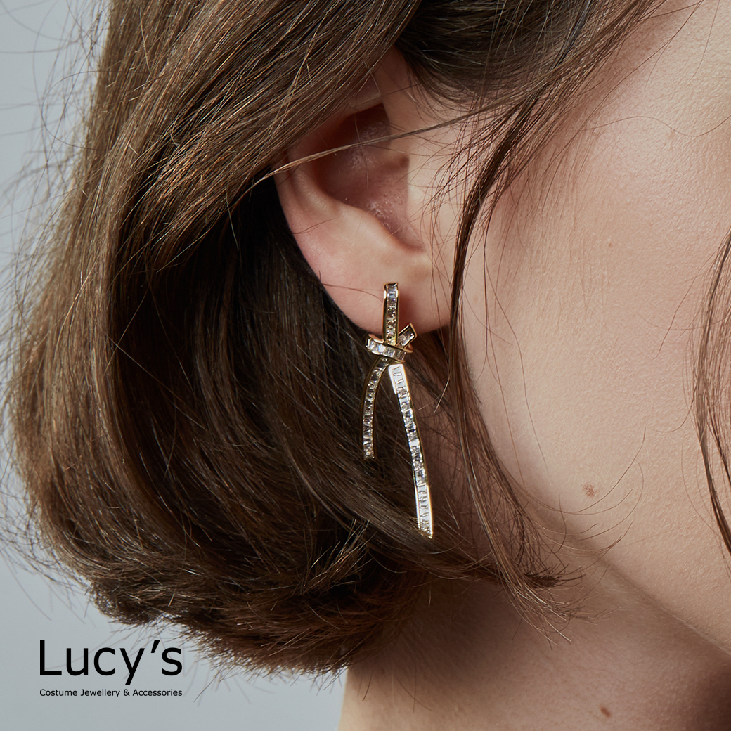 流光緞影 耳環 (二色) (122074/122075)