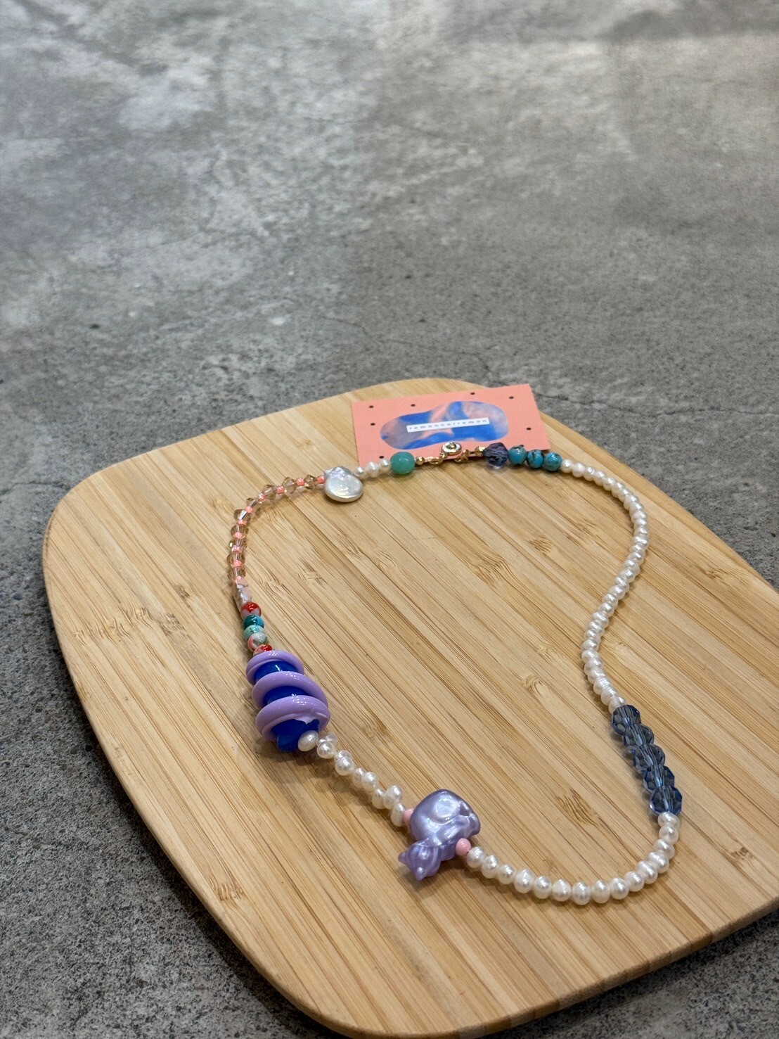 [remonnoiremon] 淡水珍珠串珠項鍊 | remon75