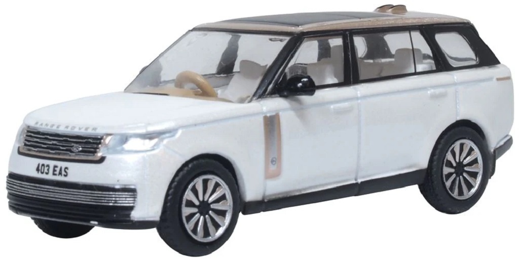 Oxford 76RR5L002 1:76 Range Rover L460 長軸距 SV 冰雪白與科林斯銅色