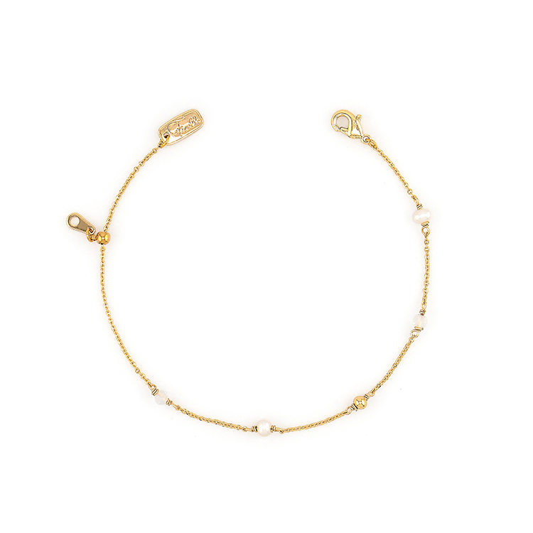 四月誕生石 • 風信子 • 重生的愛 – 珍珠白水晶 – 手鍊