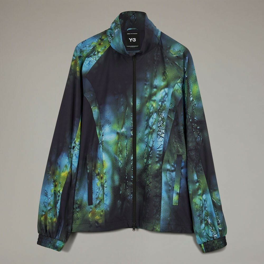 【 Y-3 M AOP RPSTP JKT 雨景印花防撕裂外套 】