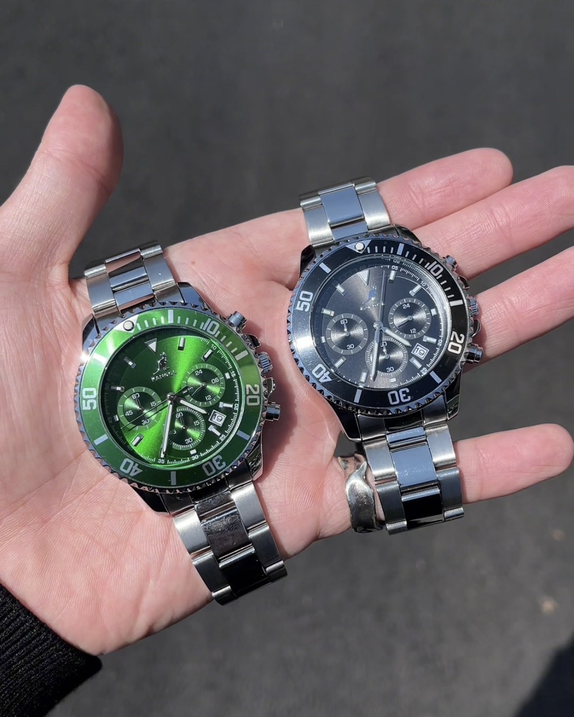 #預購 KANGOL 石英機芯 防水 三眼六針 手錶 兩色 KA825