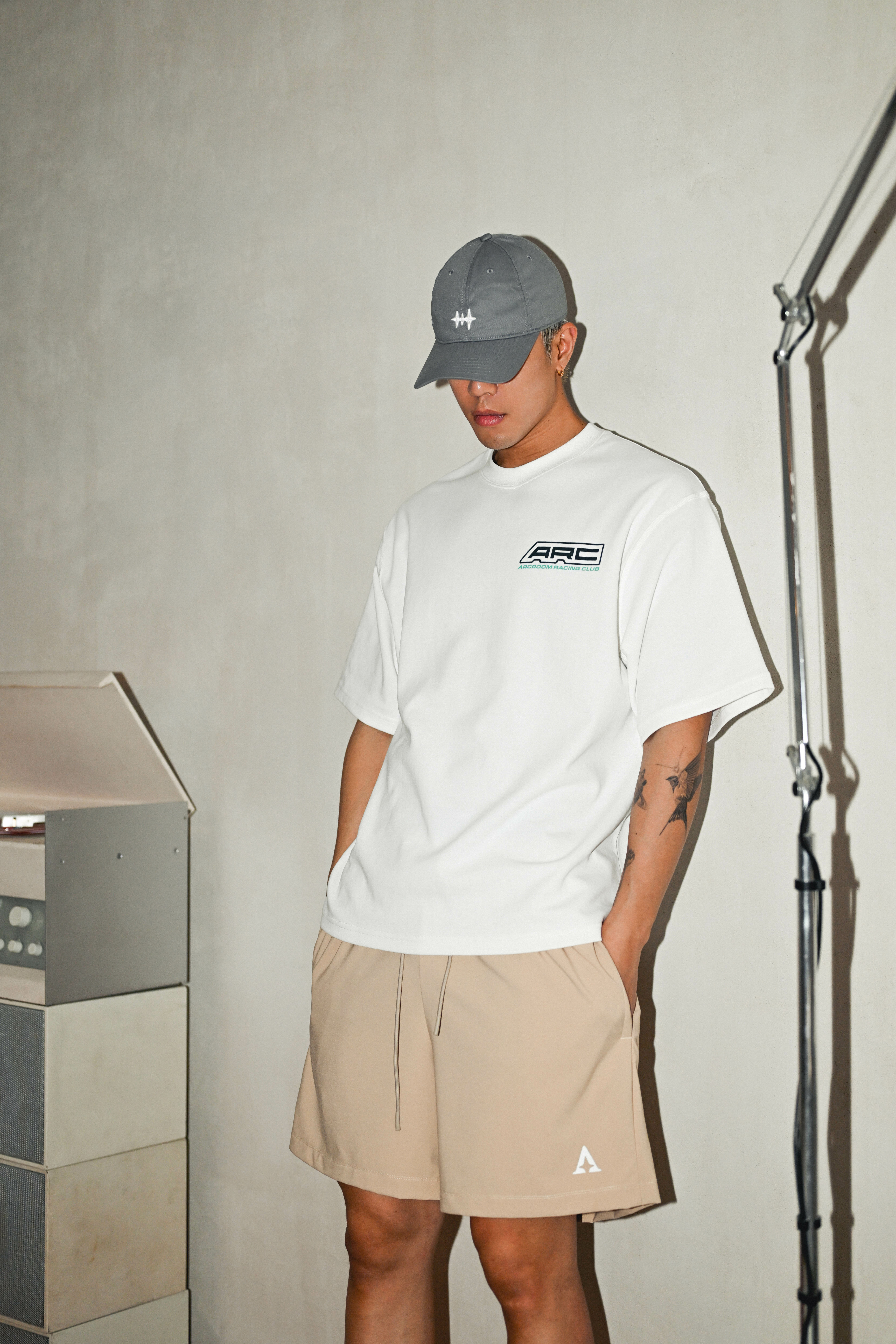 EVERYDAY NYLON SHORTS  - KHAKI