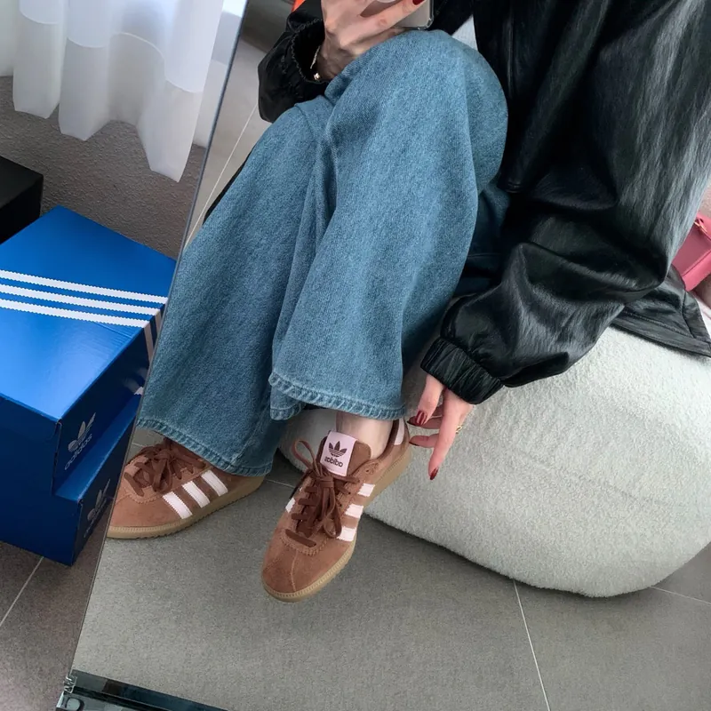 ADIDAS BERMUDA 泰迪熊粉紅可可棕 美拉德 復古 德訓鞋