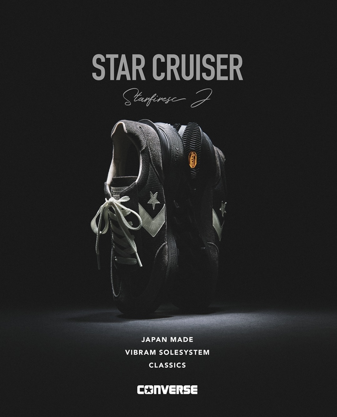 限時特價預購┃日本製 CONVERSE STARFIRESC J 麂皮 尼龍 黑灰 網布 復古 老爹鞋