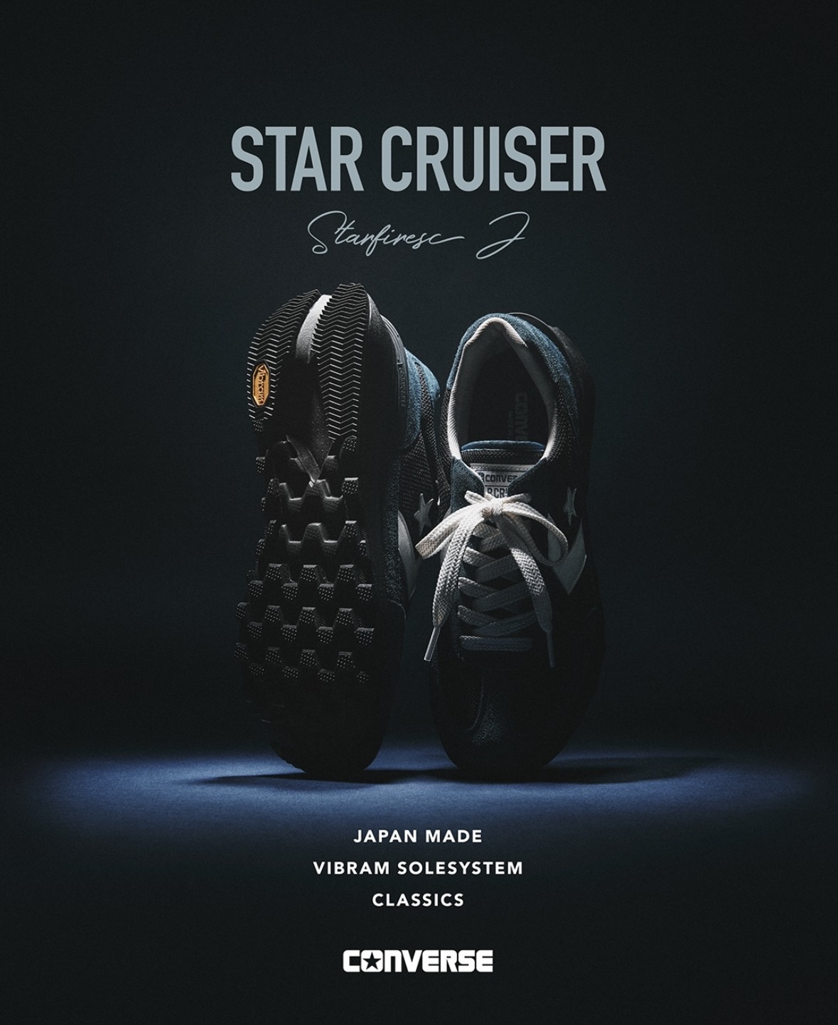 限時特價預購┃日本製 CONVERSE STARFIRESC J 麂皮 尼龍 黑藍 網布 復古 老爹鞋