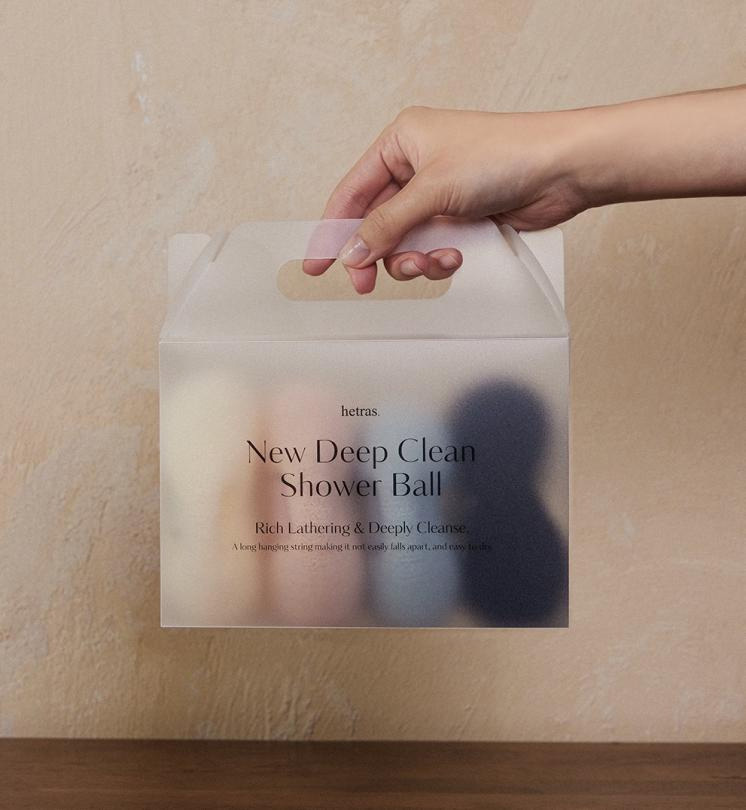 韓國  HETRAS Q彈深層清潔搓澡球套組 4入組