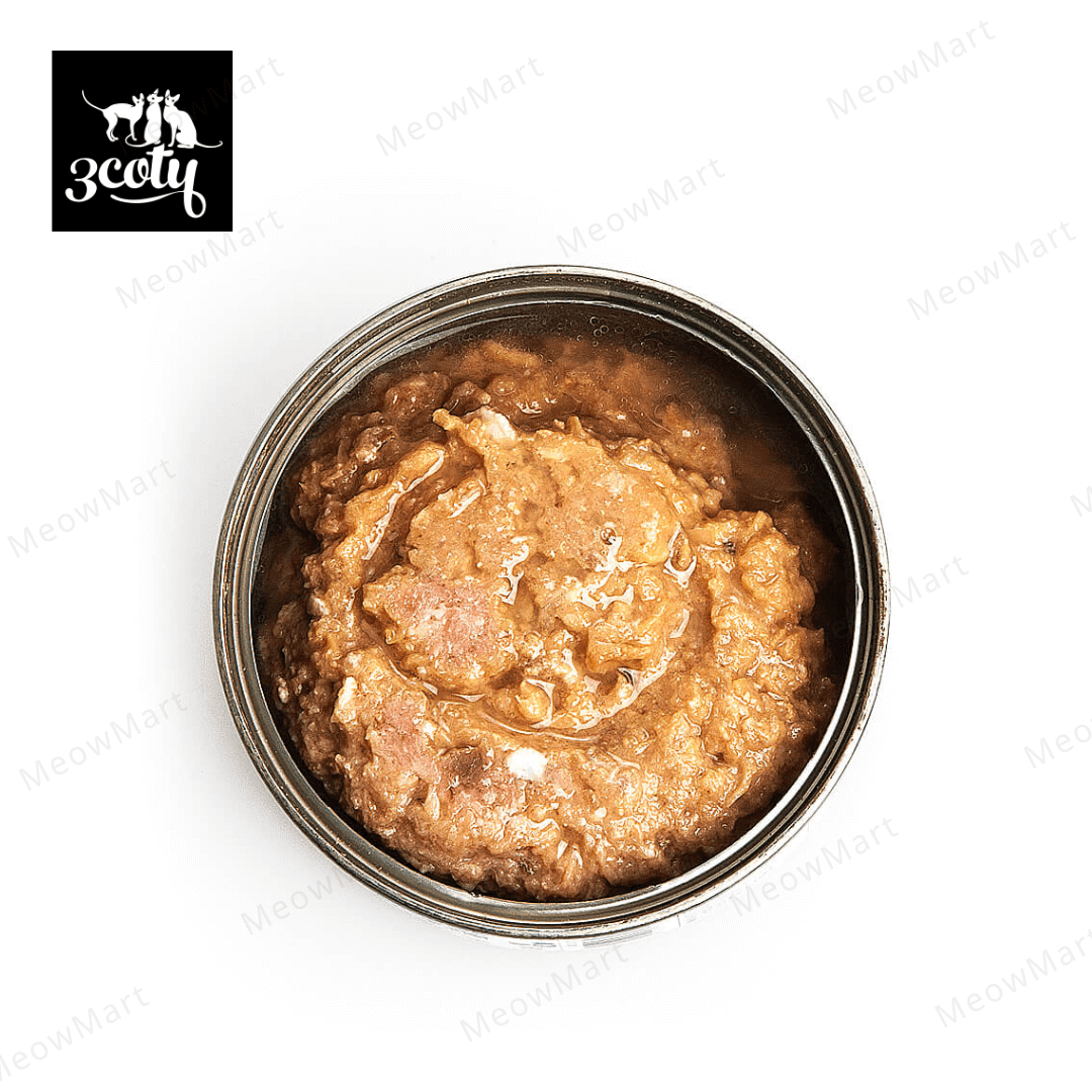 3coty® 100%單一蛋白無膠主食罐 - 純火雞肉醬 (泌尿道護理) 80g
