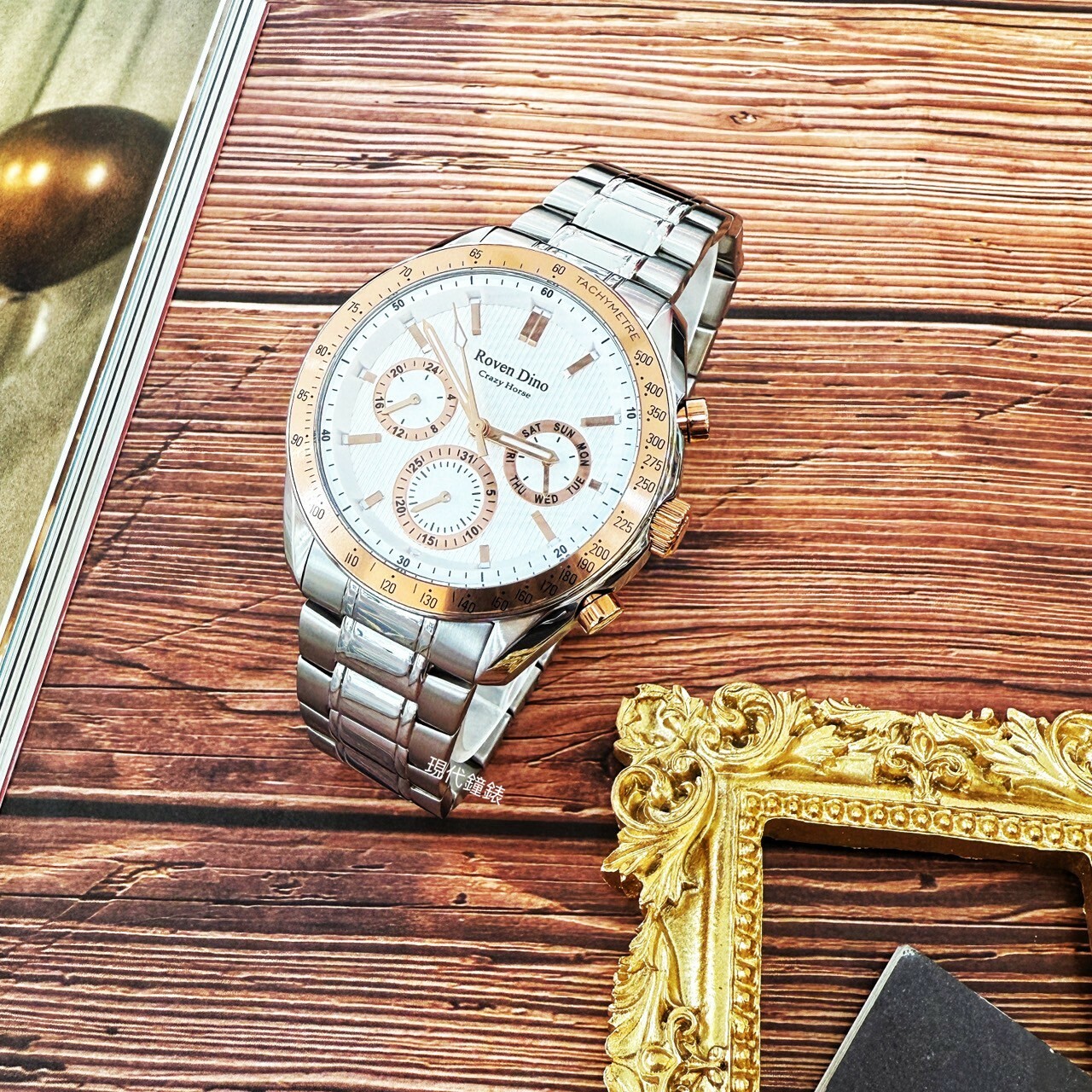 【Roven Dino 羅梵迪諾】機密特務三眼時尚腕錶RD6106S-458RG 43mm 現代鐘錶