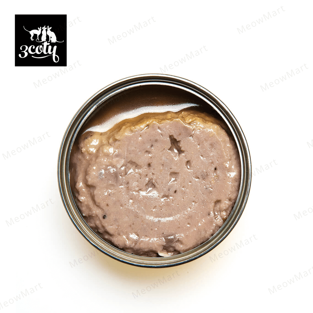 3coty® 100%單一蛋白無膠主食罐 - 純雞肉醬 (泌尿道護理) 80g