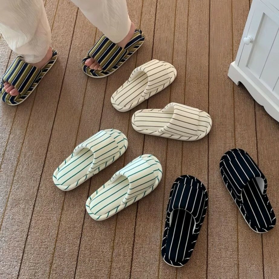 《5789》ins簡約條紋拖鞋