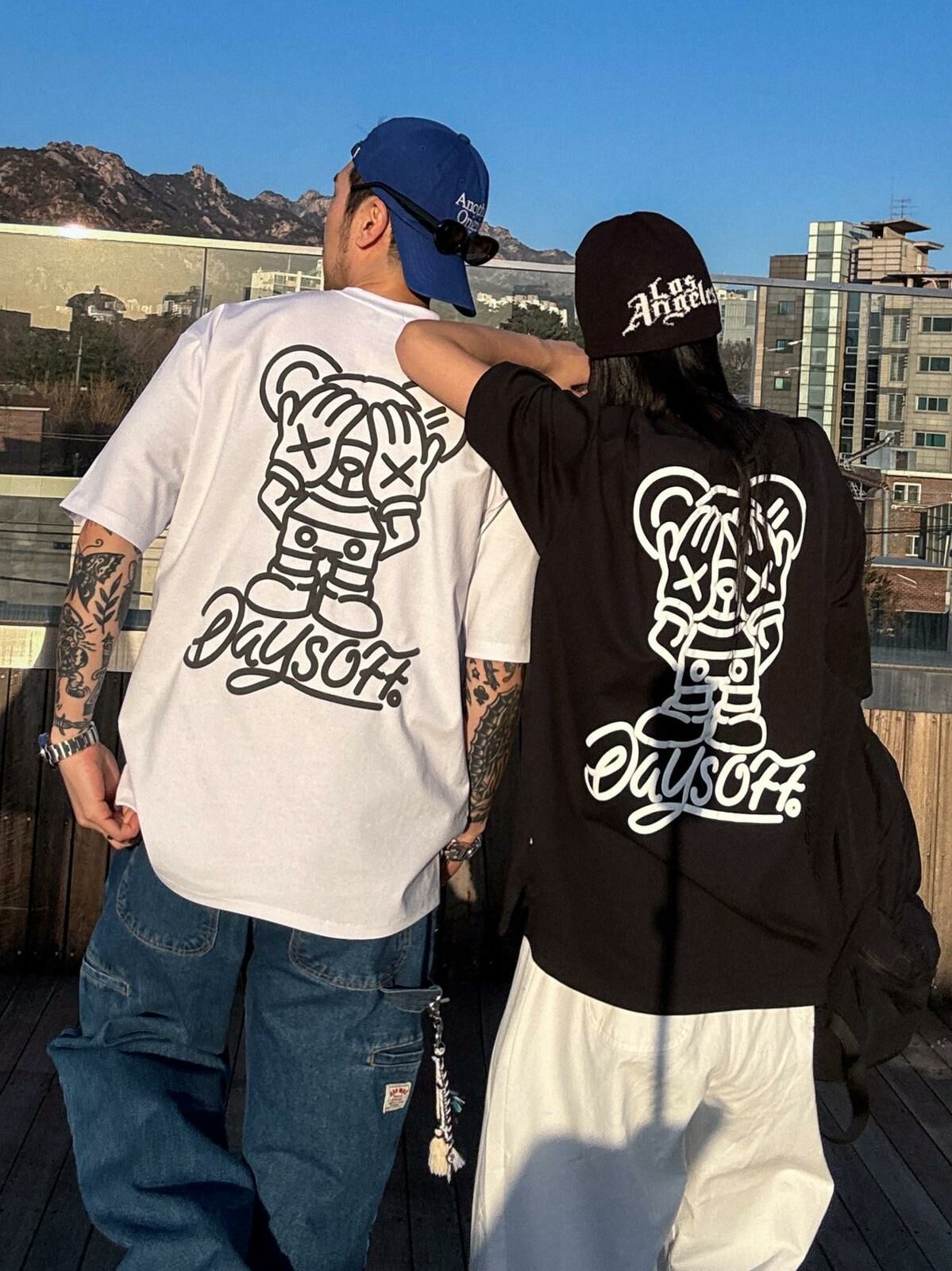 英文字圖案短袖Tee PLUS82HIYA-120T