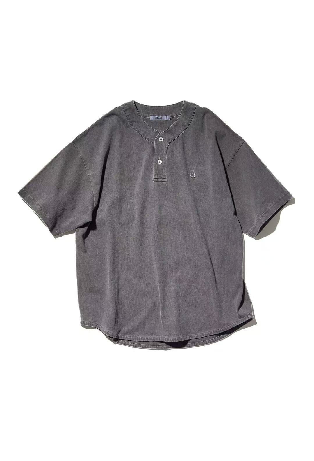 Nautica 寬鬆版水洗刺繡LOGO襯衫 (2色)