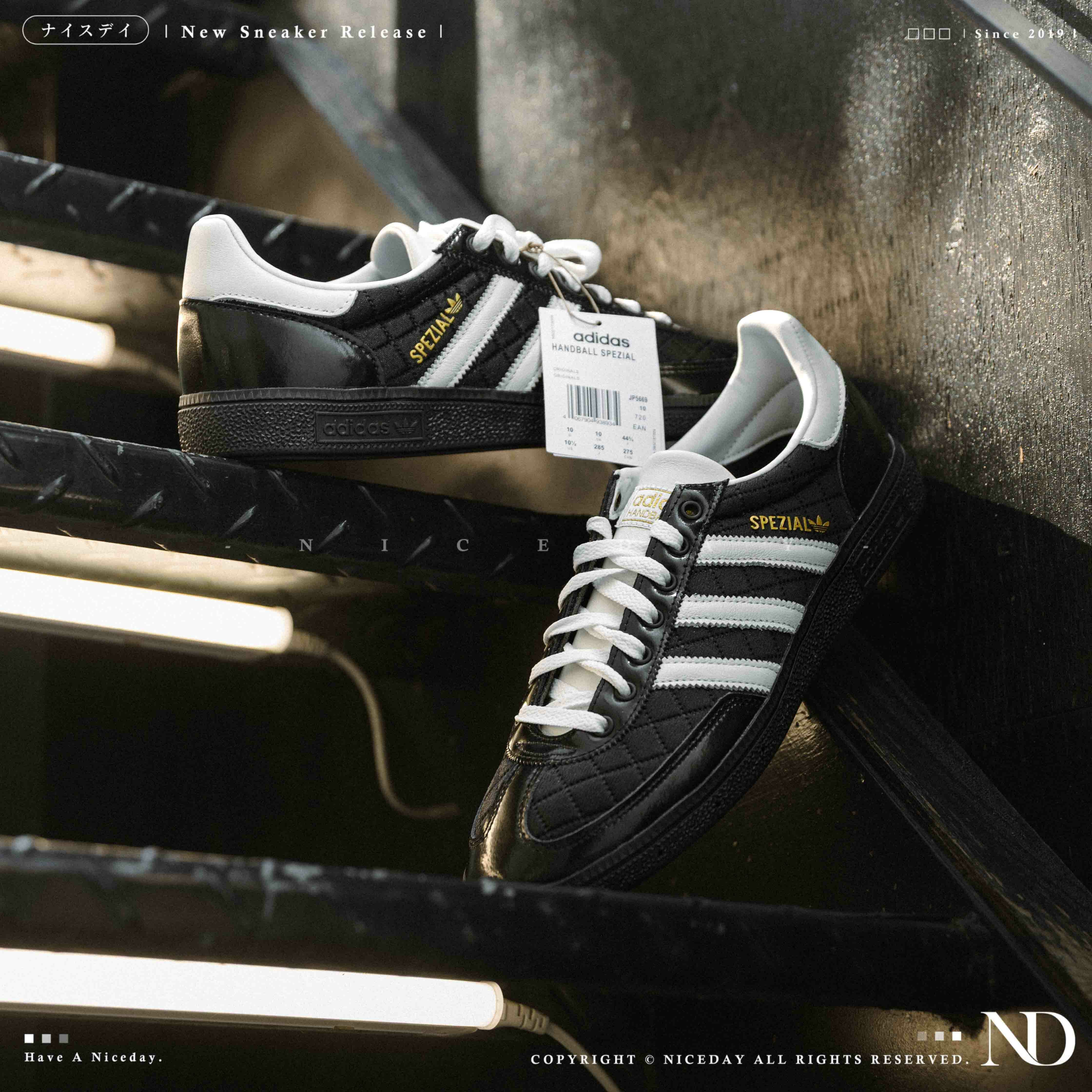 NICEDAY 代購 Adidas Originals Handball Spezial Black & White 黑白 菱格紋 小香風 JP5669