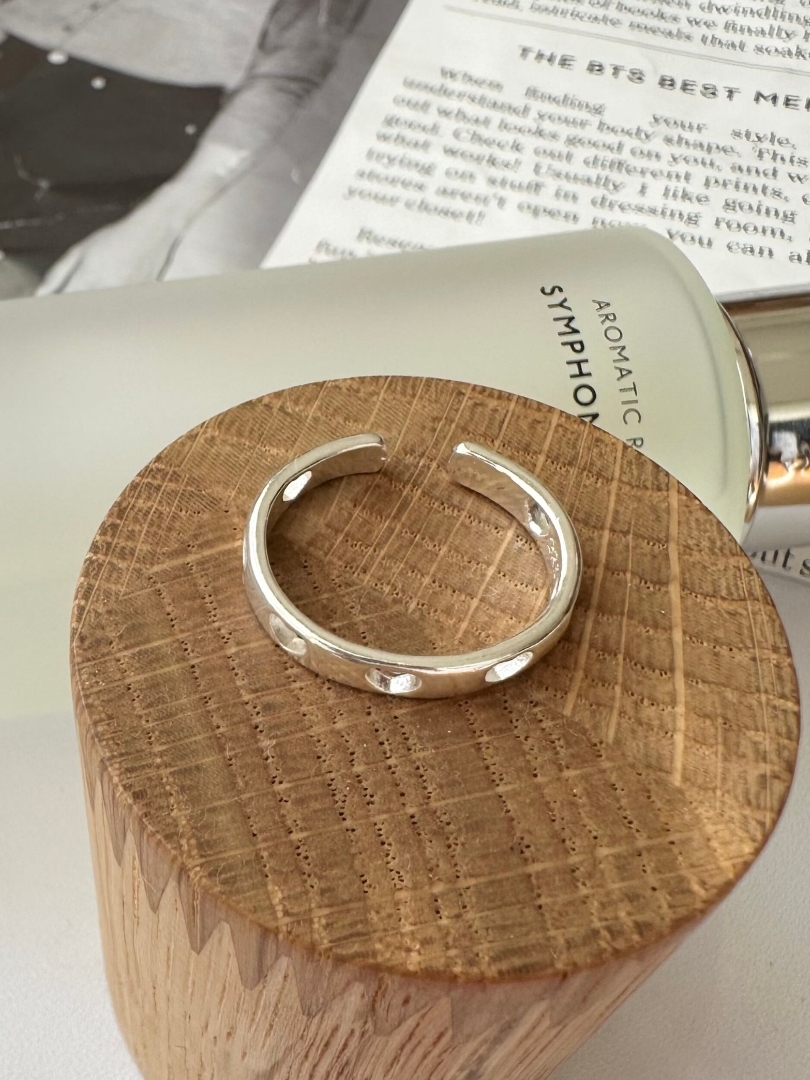 S925 heart hollow ring