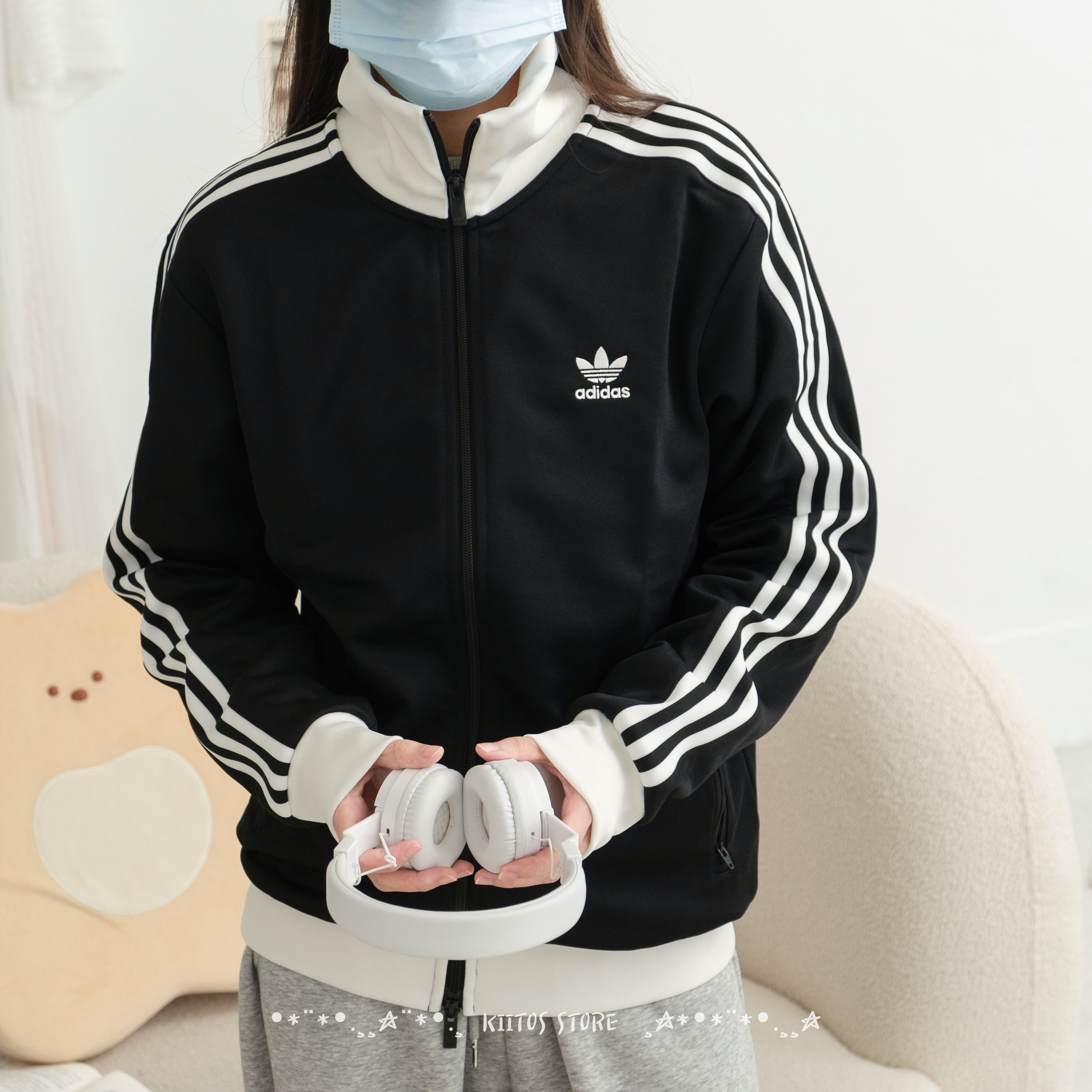 Adidas Adicolor Classics 三葉草 外套 立領 經典黑 II5763