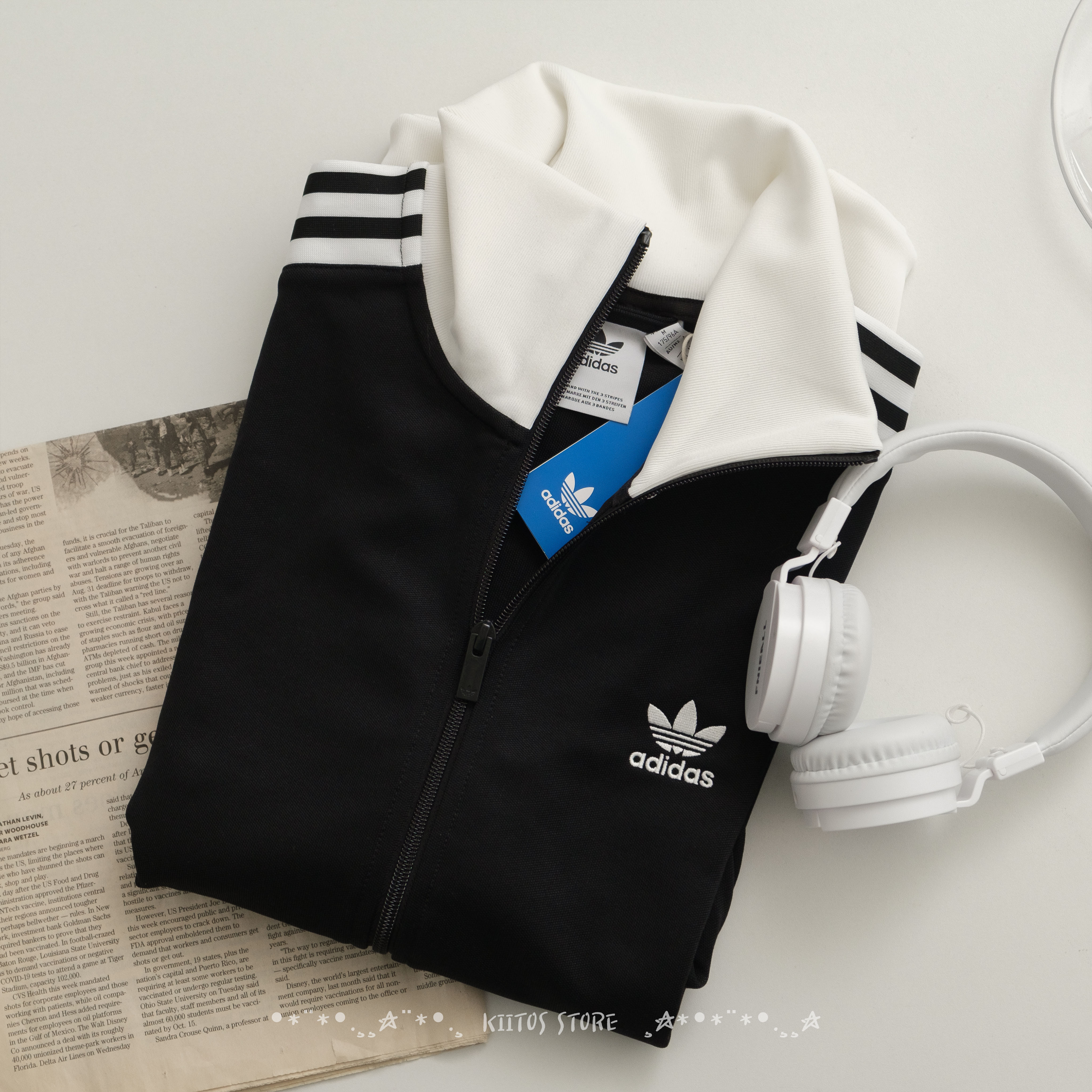 Adidas Adicolor Classics 三葉草 外套 立領 經典黑 II5763