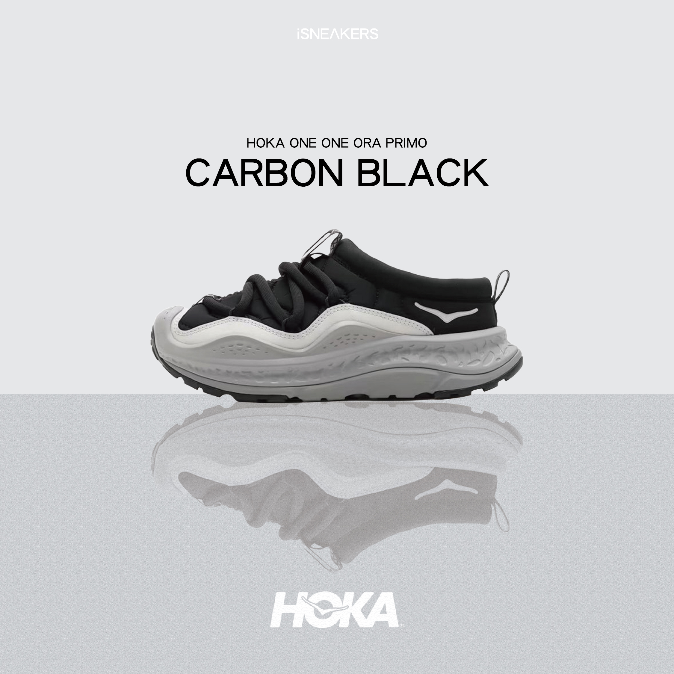 iSNEAKERS｜Hoka One One Ora Primo "Carbon Black" 黑灰 1141570-BBNB