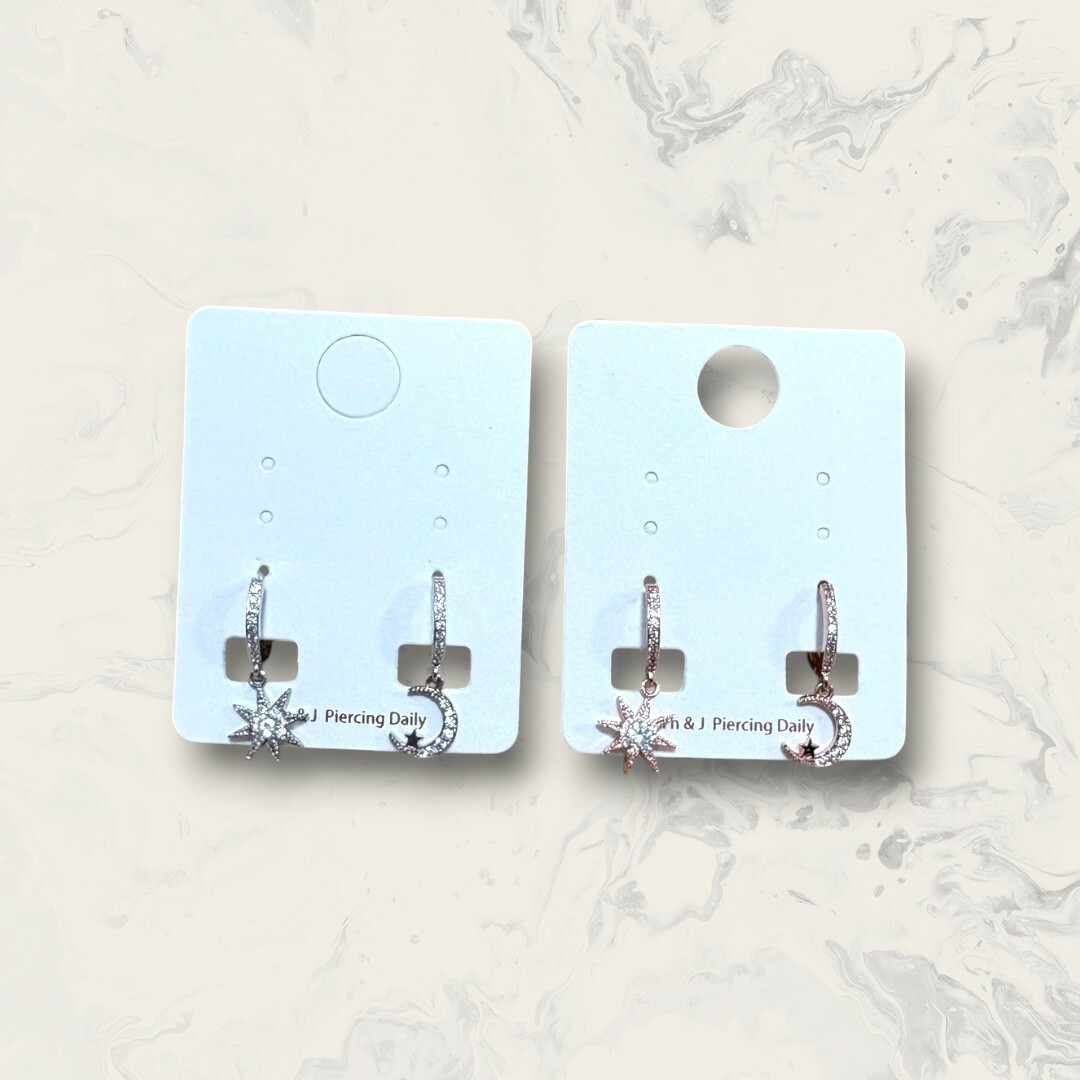 易扣 不對稱 線鋯日月 2色