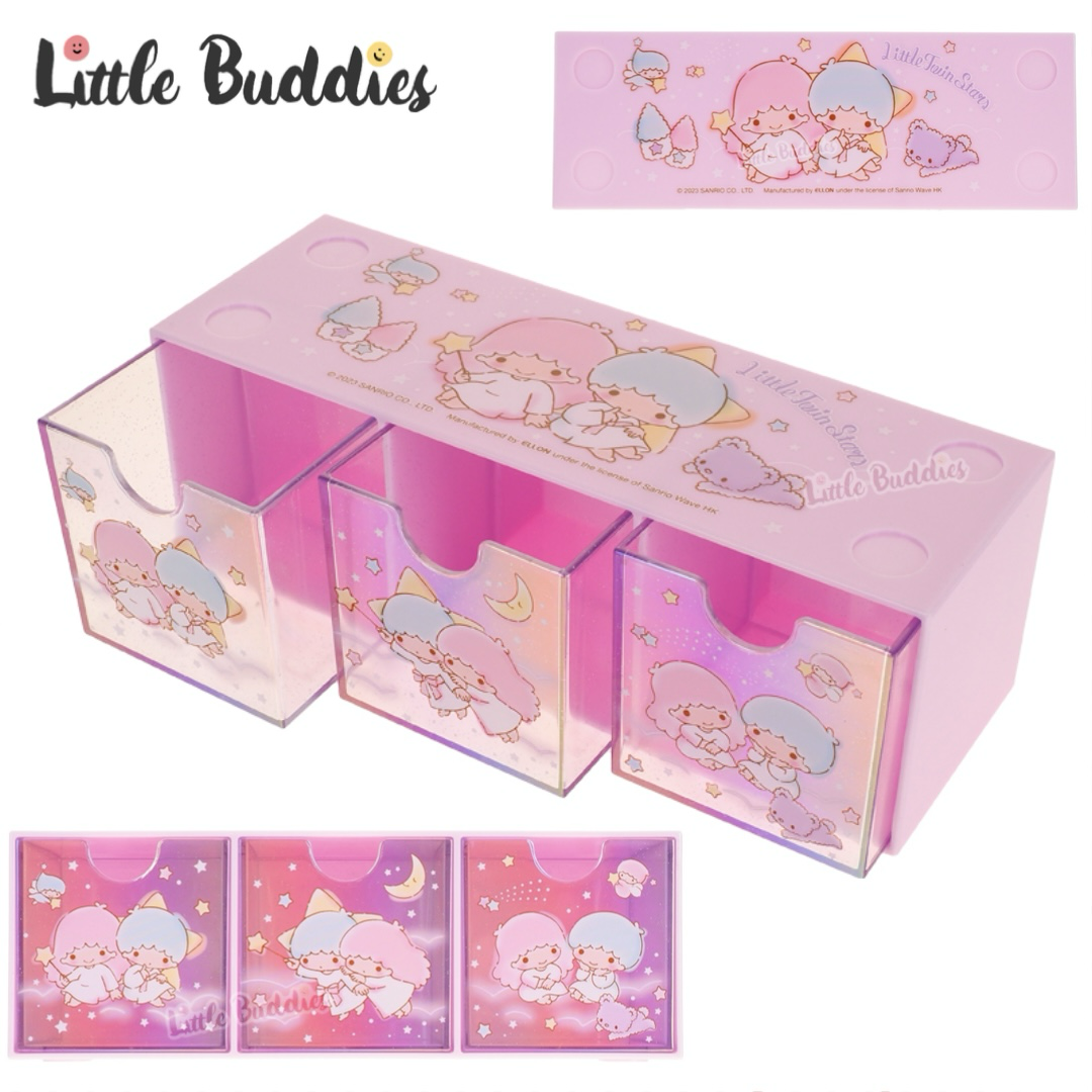 SALE Sanrio 橫身3格儲物盒