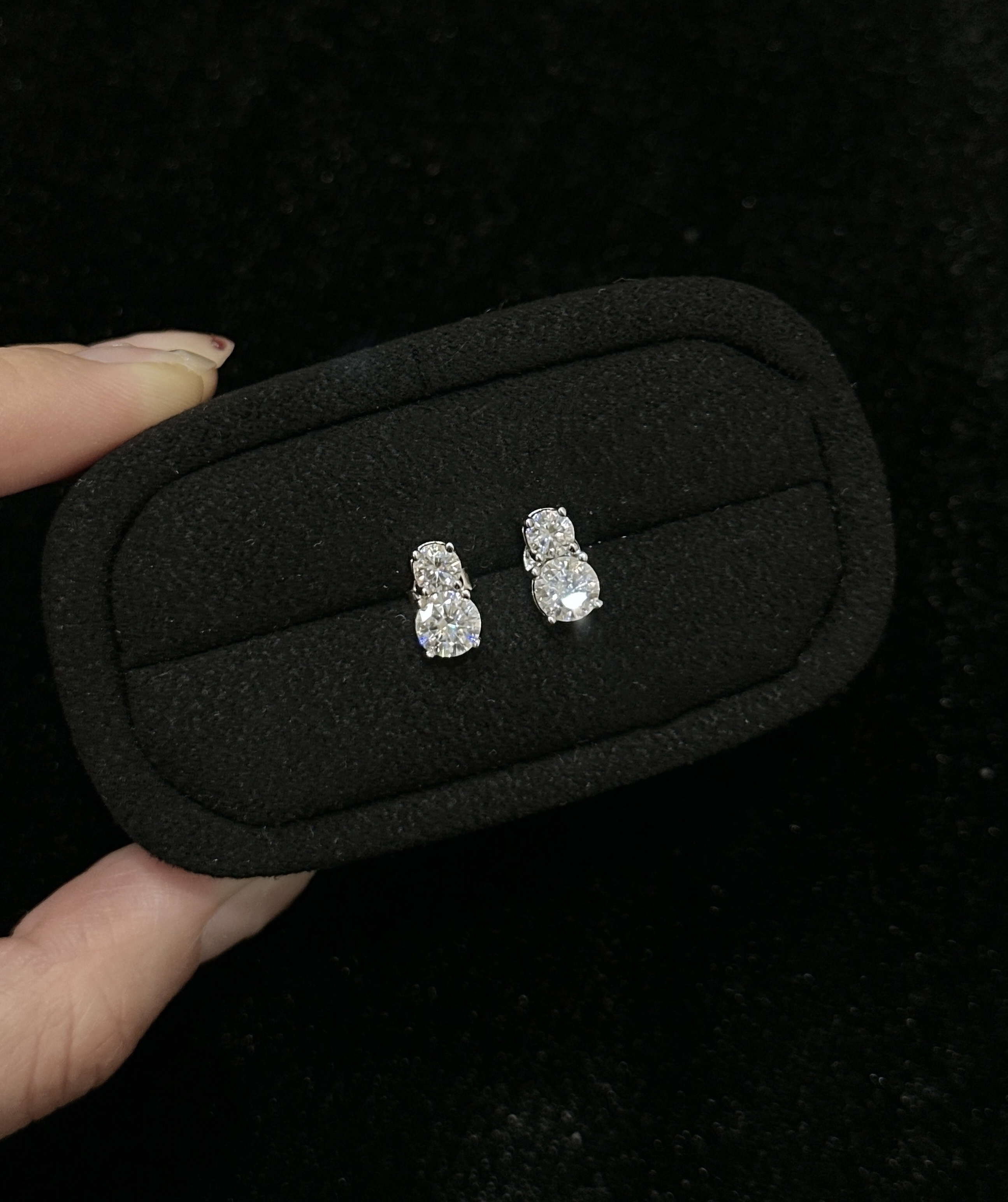 Rylee moissanite earrings
