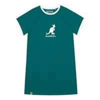 [S] KANGOL GREEN WOMEN'S CASUAL DRESSES, 62221582-73 GREEN (SZZ554)