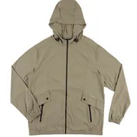 [S] KANGOL MEDIUM KHAKI ANTI-UV SUN PROTECTION JACKET, 63211423-32 MEDIUM KHAKI (SZZ555)