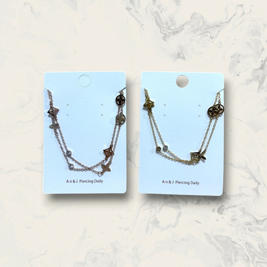 韓國直送口罩鍊 十字花造型 2色