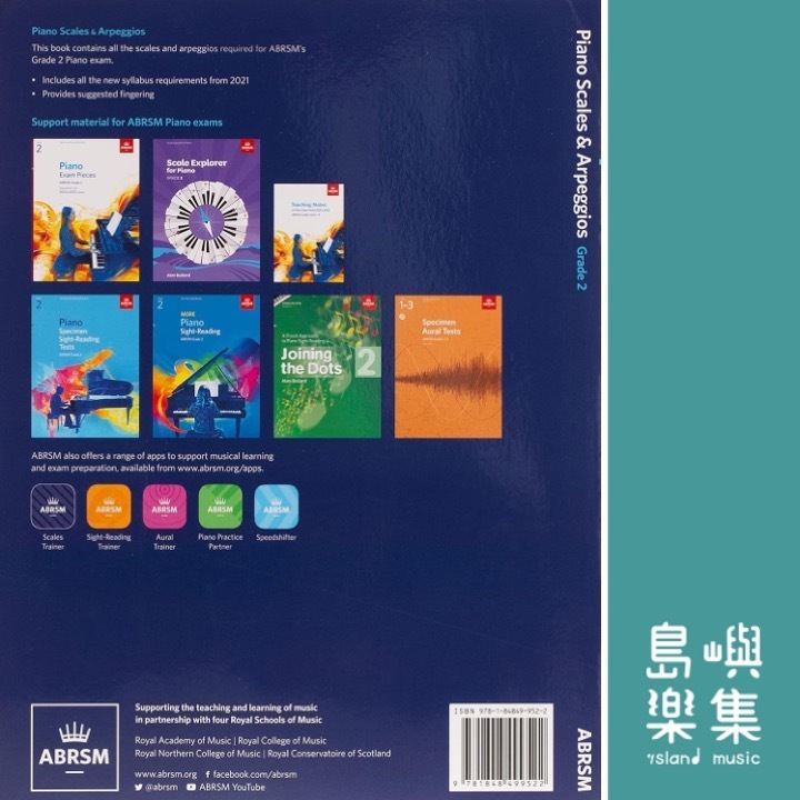 Piano Scales & Arpeggios from 2021 - Grade 2