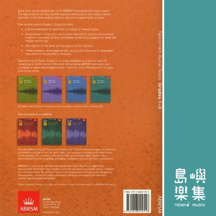 Specimen Aural Tests, Grades 1-3