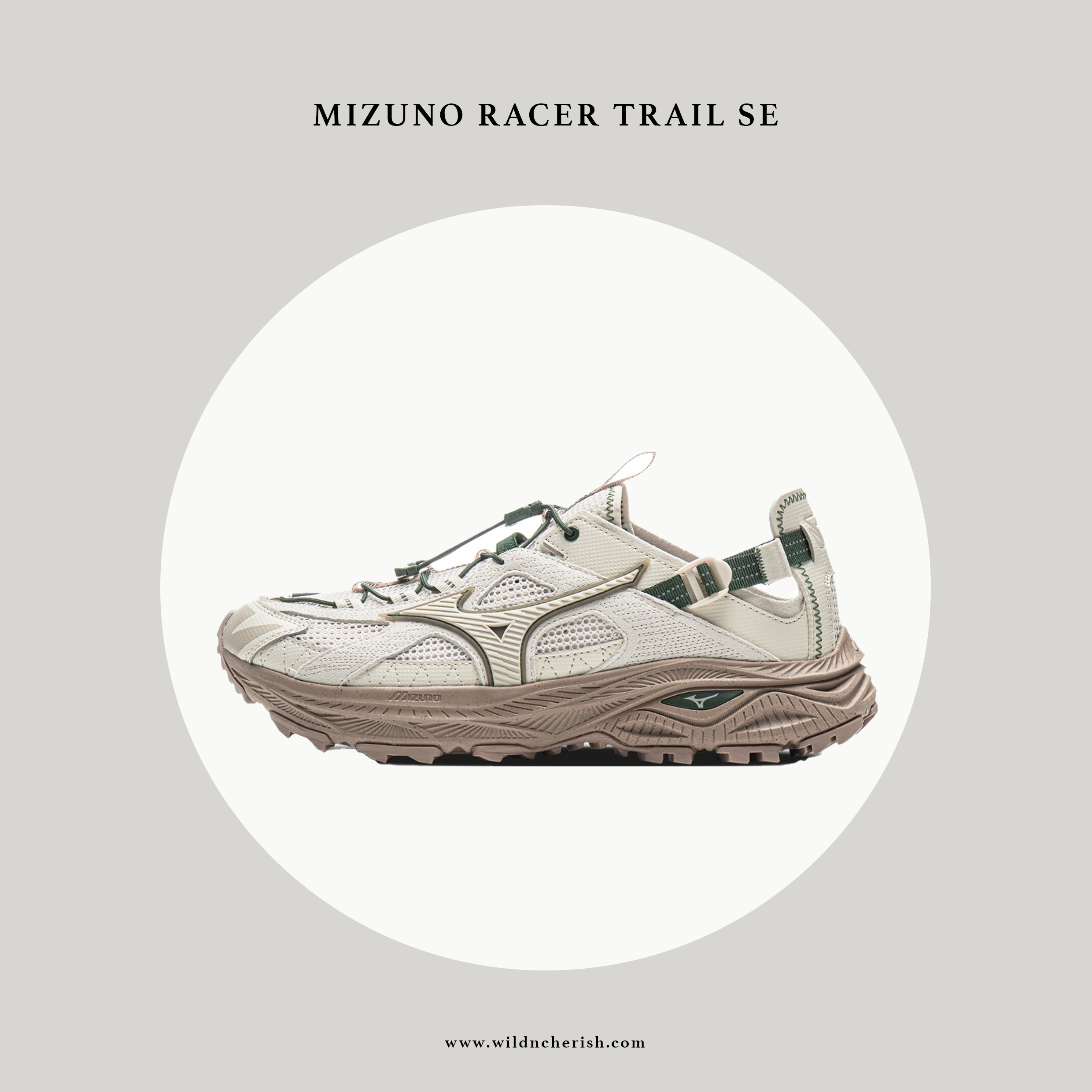 預訂| Mizuno Racer Trail SE 啡綠色越野涼鞋
