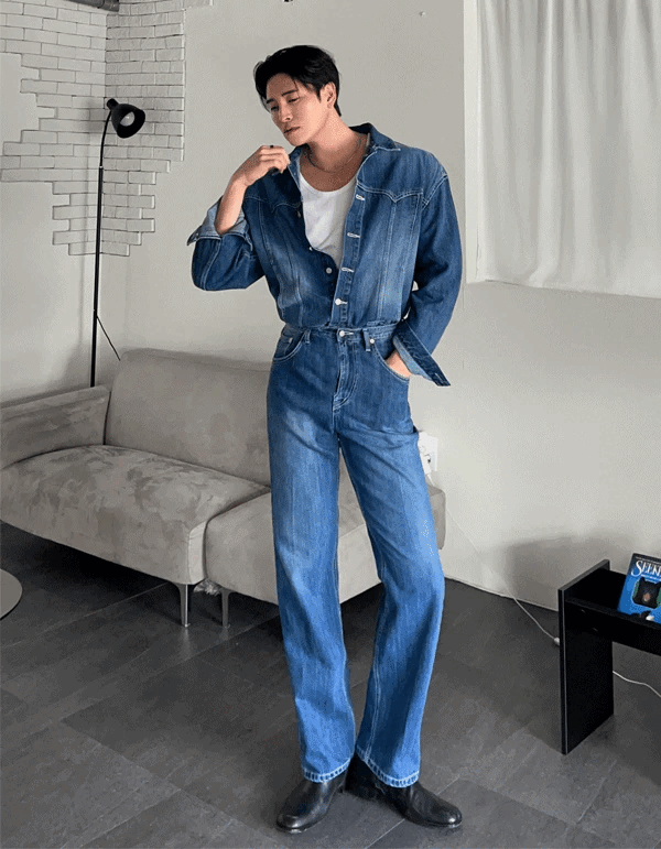 WESTERN縫線短款外套