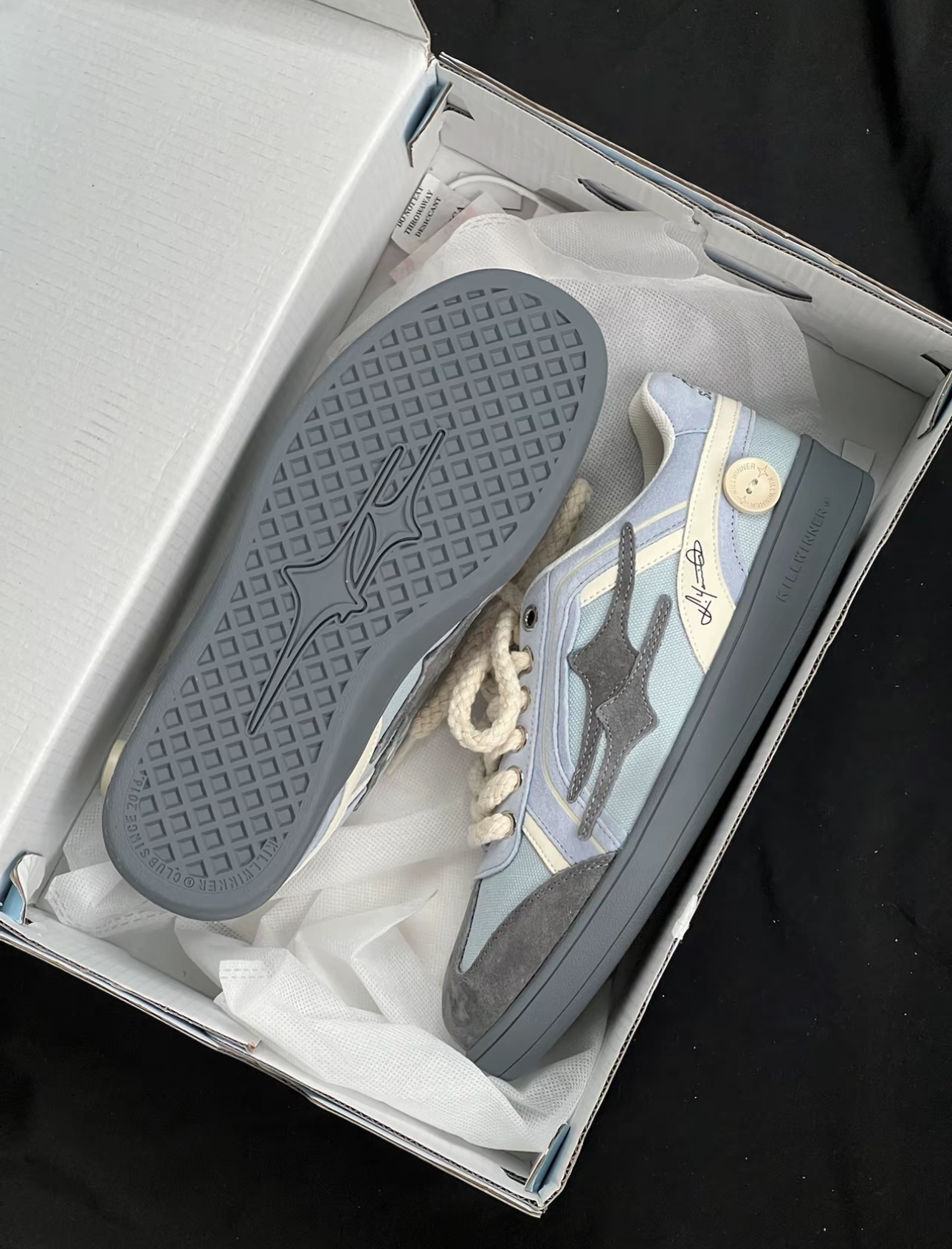 KILLWINNER SHOOTING STAR GREY 張員瑛同款德訓鞋 灰藍色