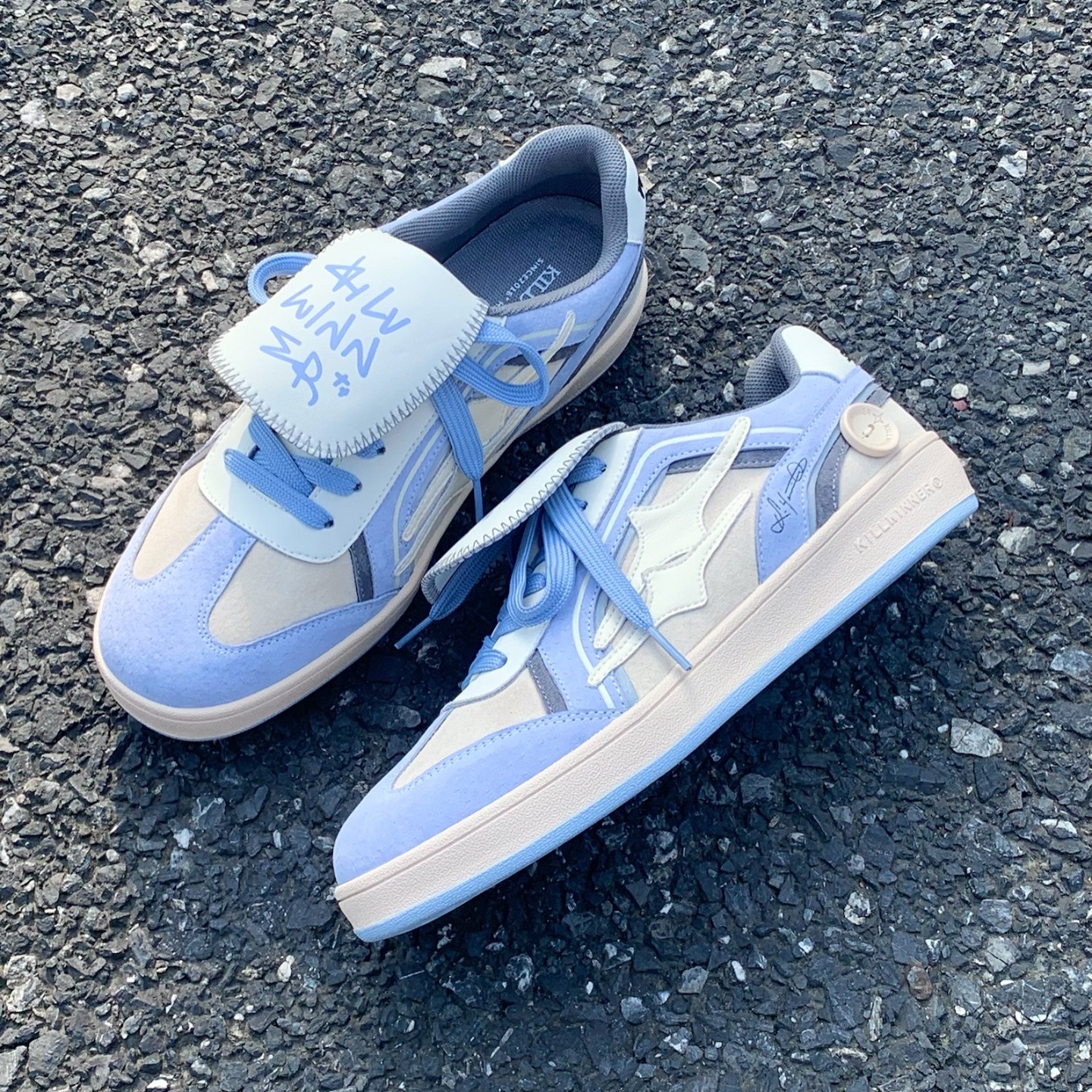 KILLWINNER SHOOTING STAR GREY 張員瑛同款德訓鞋 白藍色