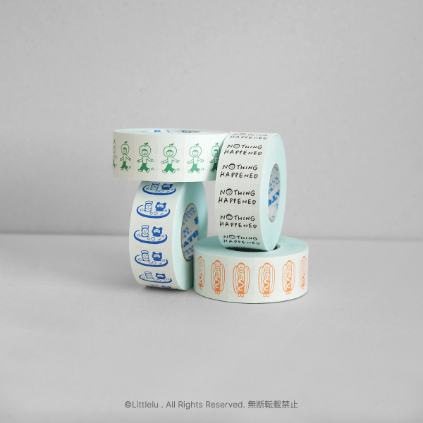 日本little lu．2025春 標籤機貼紙膠帶 共四款<整捲/分裝>