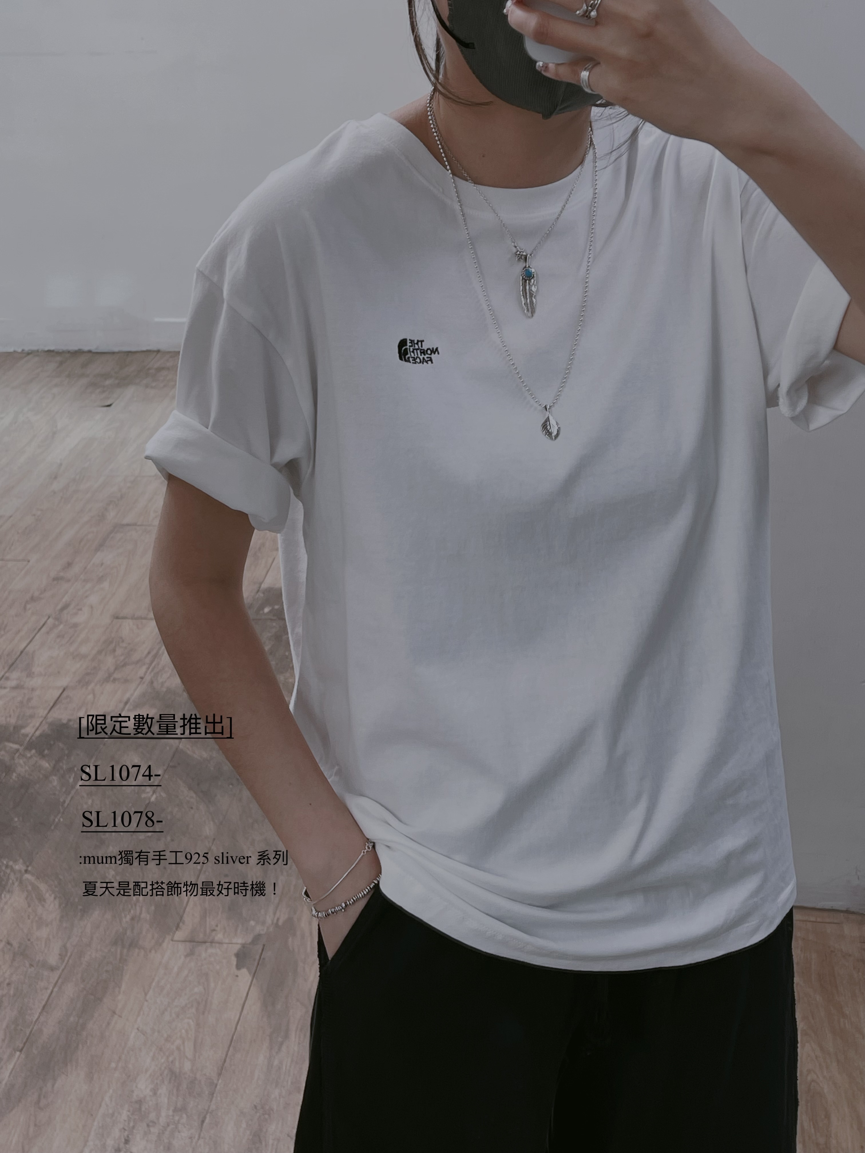 Sl1078/sliver小羽毛24吋長頸鏈