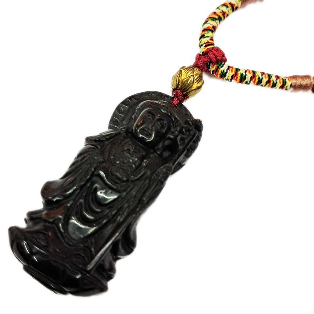 地藏菩薩{黑曜石}五色線項鍊【十方】130274