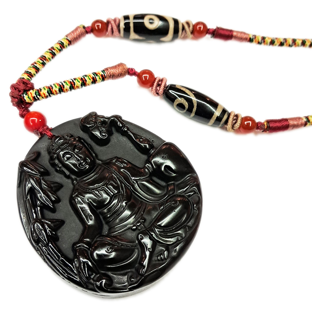 竹林觀音{黑曜岩}項鍊【十方】132935