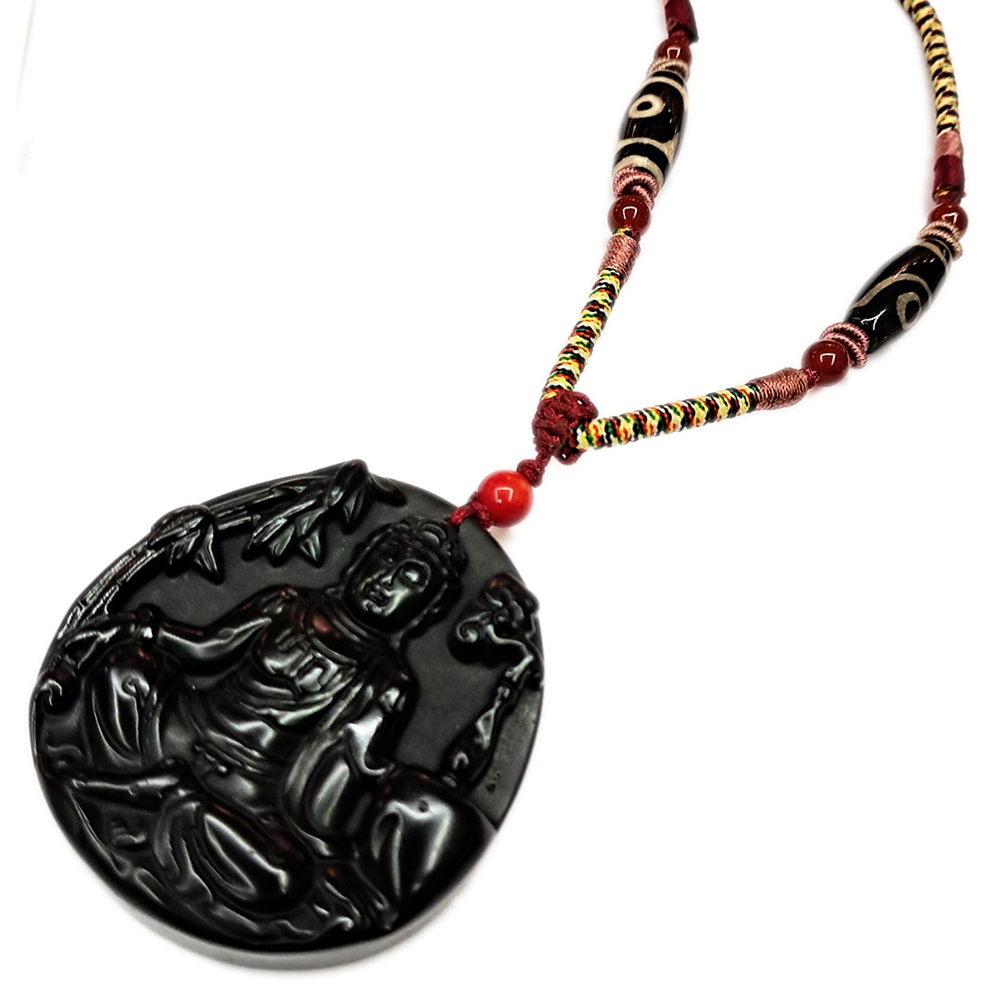 竹林觀音{黑曜岩}項鍊【十方】132935