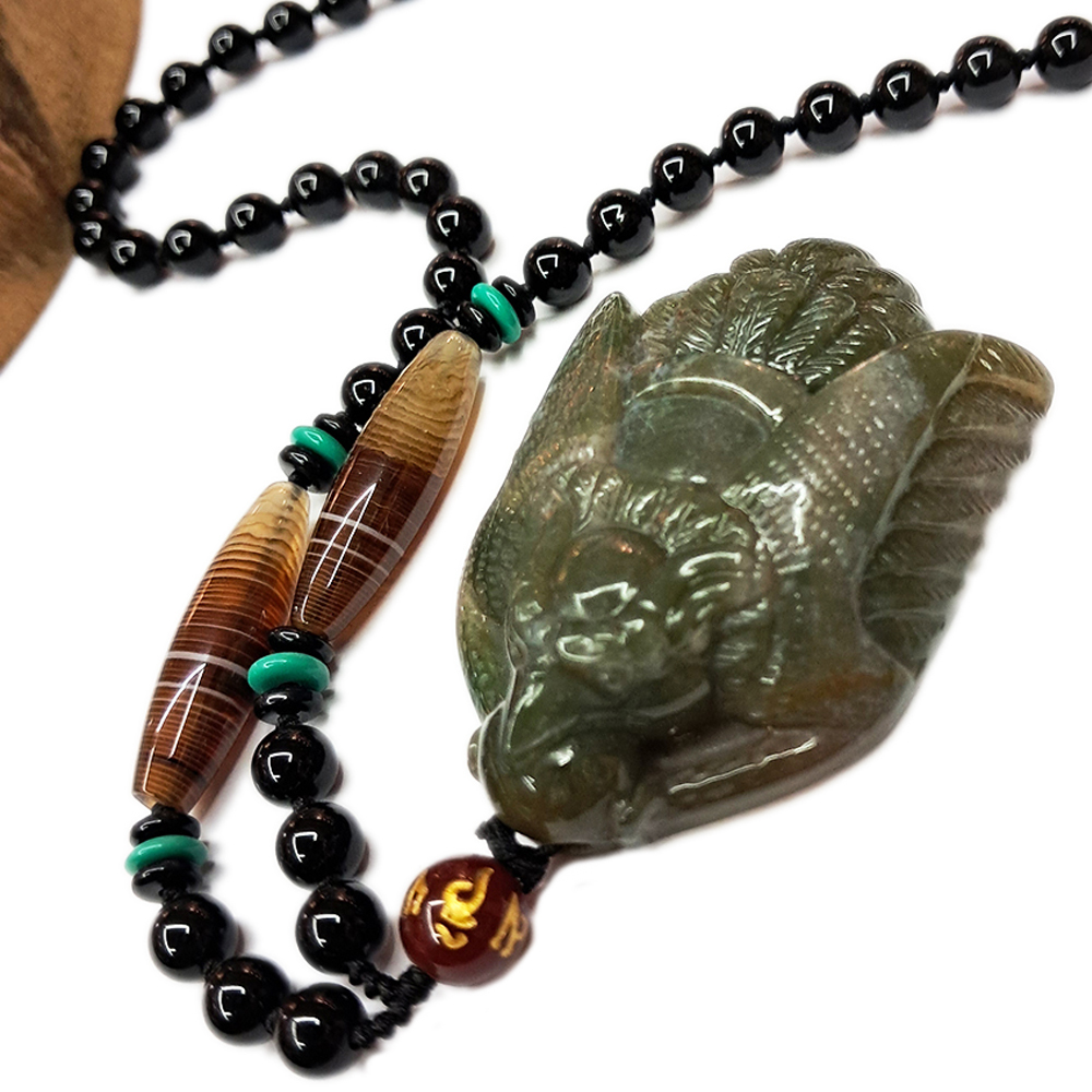 大鵬金翅鳥+黑曜岩項鍊【十方】138186