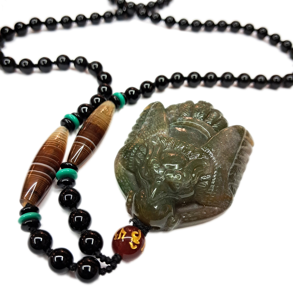 大鵬金翅鳥+黑曜岩項鍊【十方】138186